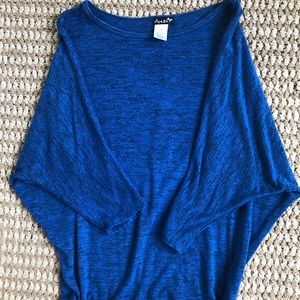 Pretty Blue Dolman sleeve top